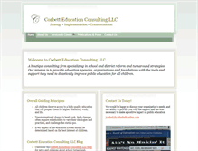Tablet Screenshot of corbetteducation.com